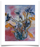 Irises & Tulips :: Oil on Canvas :: 24" x 22" :: SOLD