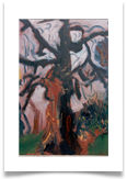 Tree, Waterlow Park :: Oil on  Canvas (Framed) :: 24" x 20" :: £ 510