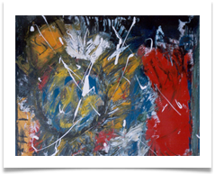 Tribute to Pollock :: Oil & Acrylic on Canvas :: 32" x 30" :: £ 1,565